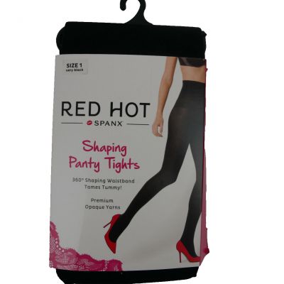 Red Hot SPANX Shaping Panty Tights Size 2 NEW Very Black