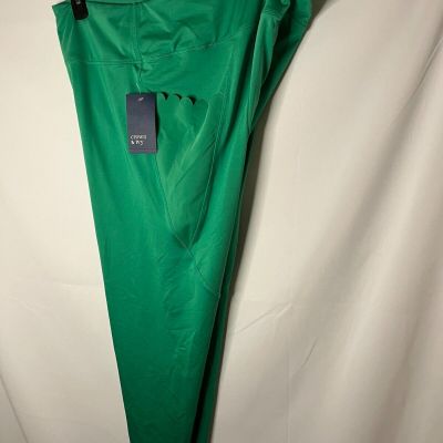 Crown & Ivy 3x Leggings Green w/side pockets