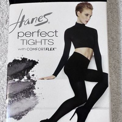 Hanes Perfect Tights Comfort Flex Panty Sheer Lightweight Coverage X-Temp Black