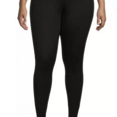 Terra and Sky Black Soft Leggings 1X (16W-18W) NWT