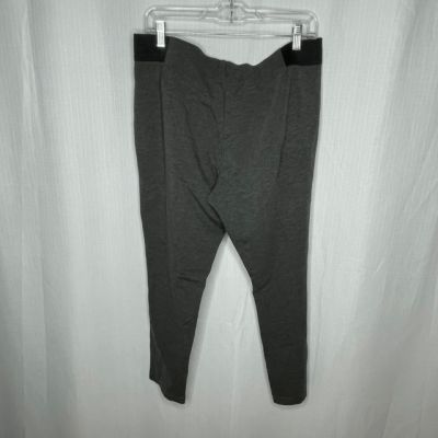 Chaps Gray Pull On Ponte Leggings