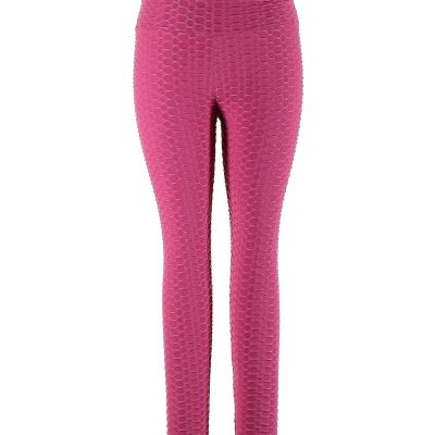 Doublju Women Pink Leggings L