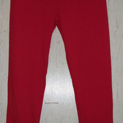 NEW WOMENS LuLaRoe SOLID TRUE RED LEGGING  SIZE T/C Tall & Curvy (12-18)
