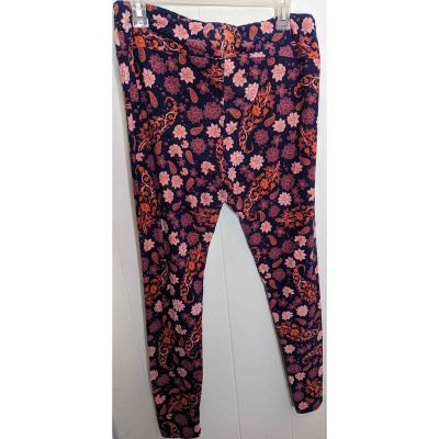 Lularoe Leggings Womens Plus Size TC Tall and Curvy Floral Paisley Pants Stretch