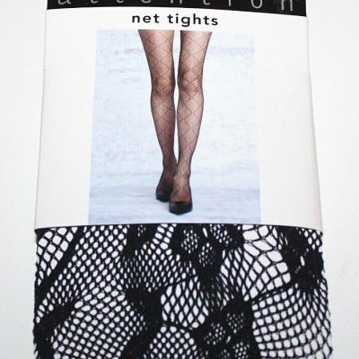 Attention Women's Black Net Tights - Regular/Plus Size -- M/L or 1X/2X