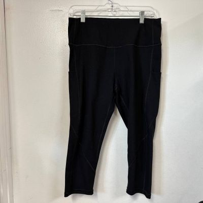 TQD Yoga Pants with Pockets Leggings with Pockets for Women XL