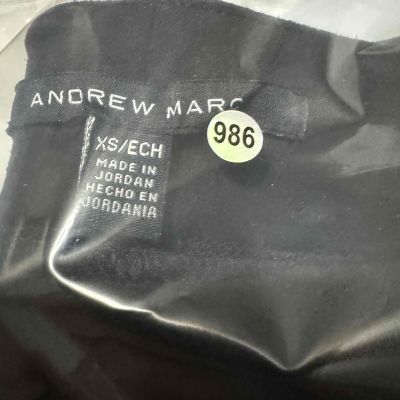 Andrew Marc Women’s Sueded High-Rise Leggings in Black, Size XS 986XS