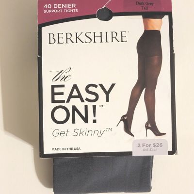 Berkshire Womens Size Tall The Easy On! Get Skinny Microfiber Shaping Tights