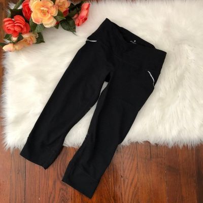 Athleta Black Running Crop Pants Leggings, Women's Size Small