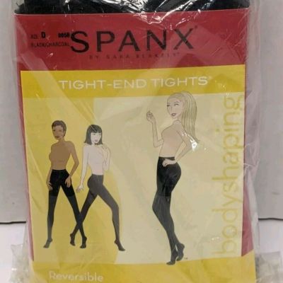 Spanx Black / Charcoal Tight End Tights 2 Color Reversible Size D 2 New A226488