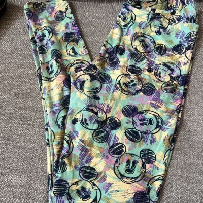 LuLaRoe OS One size Mickey Mouse Disney Leggings