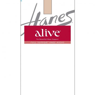 Hanes Alive Full Support Sheer Knee Highs, 2-Pack Sheer Toe