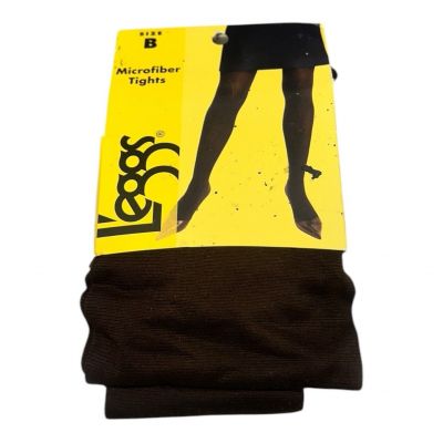 Leggs  Microfiber Tights Brown Soft Silky Nylon Spandex Size B