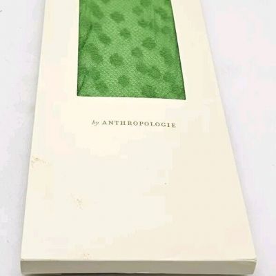 Anthropologie Green Lace Tights Size Small