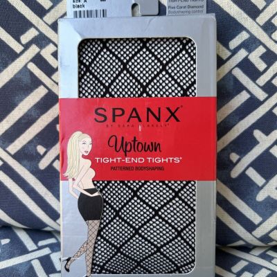 Spanx Uptown tight-end  tights size A black Five carat diamond New $42