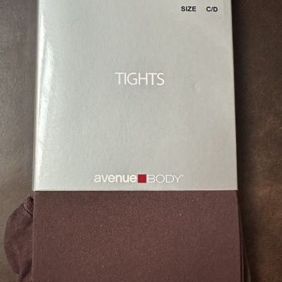 Avenue BODY brown tights Pantyhose C/D NWT