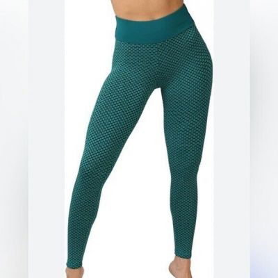 Women’s butt lifting leggings size medium green