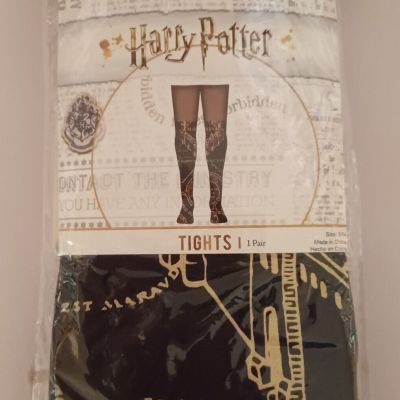 Harry Potter Mauder Map Tights New In Package Small/Medium