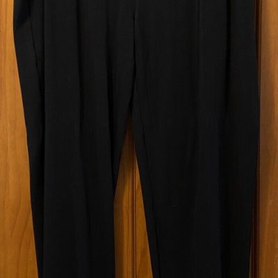 Betabrand Size 2XL Black Leggings Elastic Waist and Hem Straight Leg Stretch