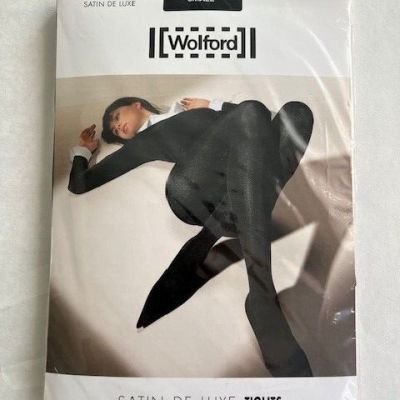 Wolford Satin De Luxe Tights Color Black Small