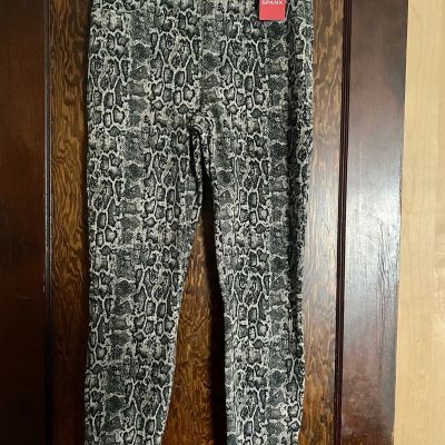 SPANX Women's Jean-ish Ankle Leggings Taupe Snakeskin - Size: Large