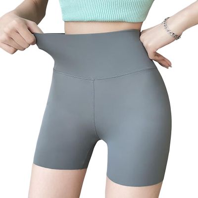 Tummy Control Yoga Waist Belly-control for Women Stretch Fabric Bottoming Shorts