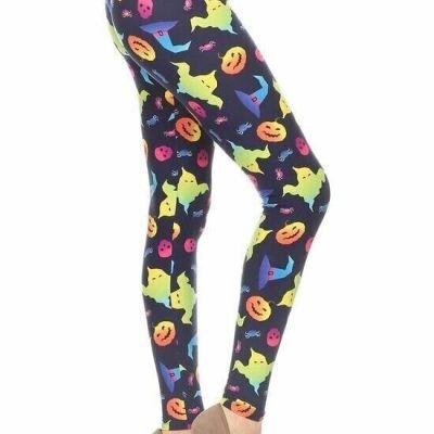 Ghost Spooky Halloween Leggings Super Soft Regular & Plus Sizes