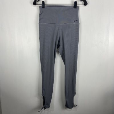 Nike: Dri-Fit High Waisted Tie Hem Workout Sporty Athletic Leggings Size Small