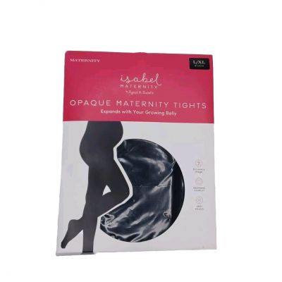 New Isabel Maternity Size L / XL Black Opaque Tights Pantyhose