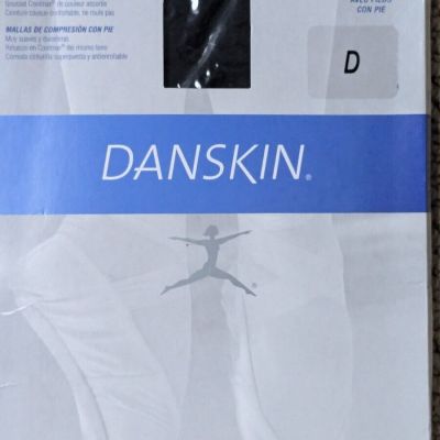 Danskin Women's Compression Tights Hose Style 212 Microfiber Black Size D Plus