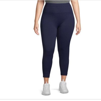 Under Control Women S Plus Active Seamless Core Leggings:Size 1X,Dark Blue