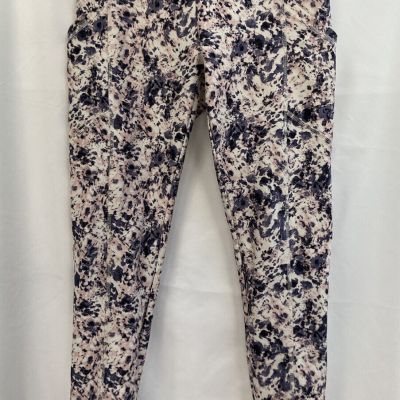 Balance Collection Crop Leggings Womens Medium Yoga, Flecked Purple, Pockets