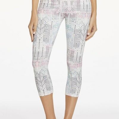 FABLETICS Womens XS Define PowerHold Mid Rise Capri Artic Print Exercise Workout