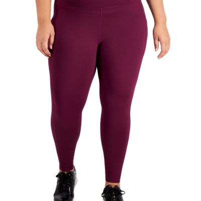 allbrand365 designer Womens Activewear Plus Size Leggings Size:2X,Plum Sherry