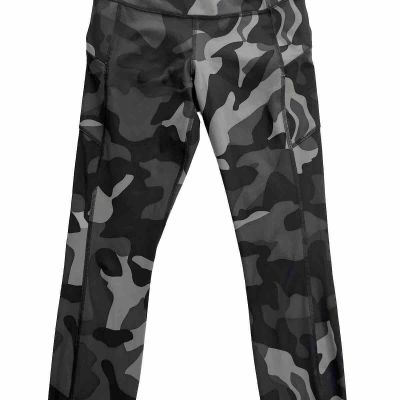 Athleta Leggings Size XS Gray BLACK Camo 26” Inseam