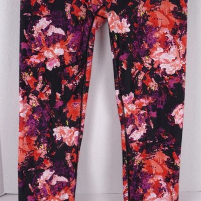 Fabletics Leggings Salar Floral Printed Athleisure  Mid-Rise Powerhold  Women S