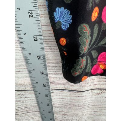 Show Me Your Mumu Moves Floral Leggings Women's Size Large Black Red/Pink