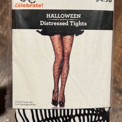 Halloween Distressed Tights