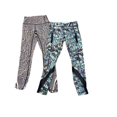 Lululemon Leggings Wunder Under Hi-Rise Tight Nulux/Run Top Speed Size 4 Lot (2)