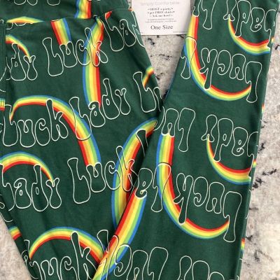 LLR One size St. Patrick's Day Collection Green w/ Rainbows and Lady Luck