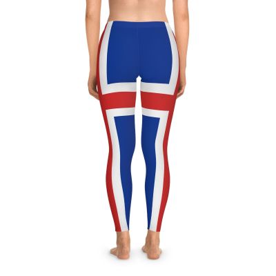 FLAG ICELAND PINKBERRY™ Stretchy Leggings custom design Admir Kacamakovic