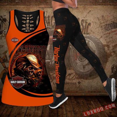 Harley--Davidson Limited Edition Woman Tanktop Legging 3D All Over Print S-5XL