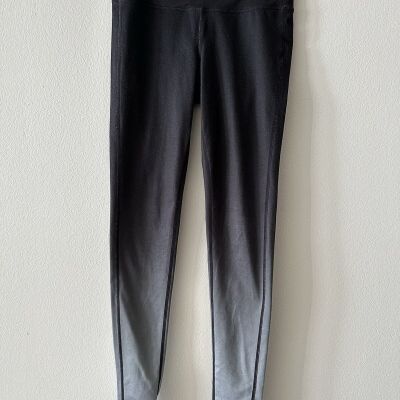 Athleta Leggings Womens Size XS Black Gray Hombre High Rise Spandex Polyester