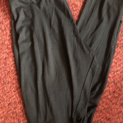 Ladies Black Leggings Sz M (8-10)