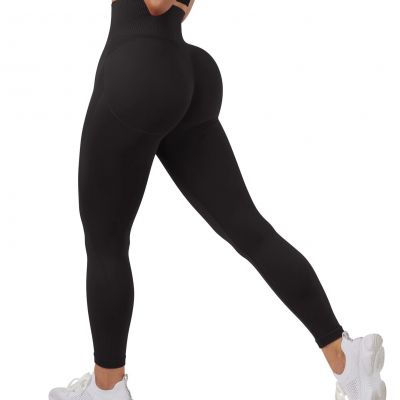 Scrunch Butt Leggings for Women Seamless High Waisted Slimming Workout Gym Yo...