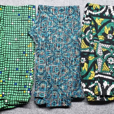 LuLaRoe Womens Multicolor One Size T/C - Tall And Curvy Leggings Lot of 3 New