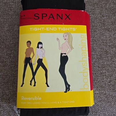 Spanx Tight End Tights Size B-Reversible Black & Bittersweet-New In Package