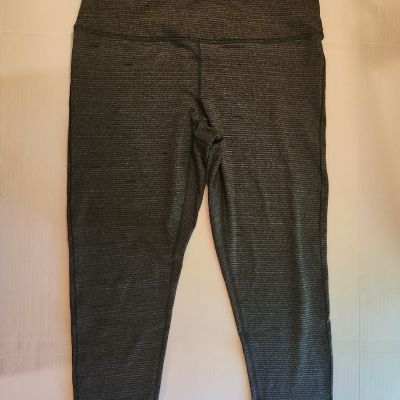 Prana Caraway Yoga Leggings High Waist Compressive Activewear Pants Gray Size L