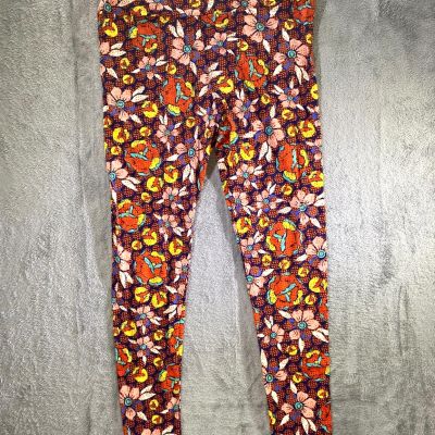 New TC Tall & Curvy LulaRoe Leggings Floral Multicolored