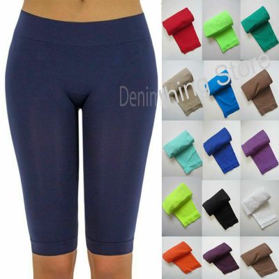 Women's Leggings Biker Shorts Dance Workout Gym Yoga Bermuda Seamless One Size